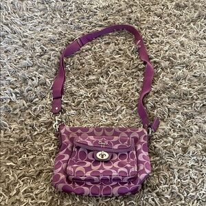 Coach Violet Patterned Crossbody Bag